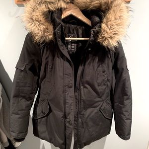 Alpinetek black winter coat, size small petite